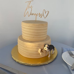 Personalised Dog Wedding Cake Topper,Pet Cake Topper,Pet Birthday,Dog Cake Topper,Anniversary Pet, Dog Model,Hand Painted Cat,Dog Birthday.