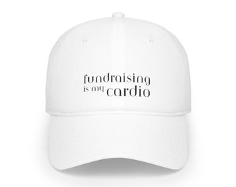 La recaudación de fondos es mi gorra de béisbol cardiovascular, la recaudación de fondos es mi cardio, gorra de béisbol, gorra de béisbol para organizaciones sin fines de lucro