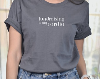 La recaudación de fondos es mi camiseta cardio, camiseta de recaudación de fondos sin fines de lucro, camiseta sin fines de lucro, mercadería sin fines de lucro, camiseta cardio, recaudación de fondos en organizaciones sin fines de lucro