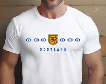 Scotland Shirt, Scottish Lion T-Shirt, Scottish Flag Shirt, Scottish Coat of Arms, Scotland Gift, Scottish Pride Shirt, Scottish Heritage