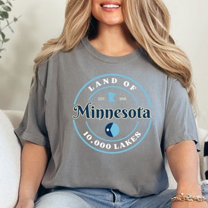 Comfort Colors Minnesota New State Flag, Cute Minnesota Shirt, Home State Shirt, Minnesota Souvenir, Minnesota Gift, Minnesota Pride Shirt