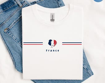 France Shirt, French Flag Shirt, France Rooster Shirt, French Pride Shirt, Paris France Shirt, France Travel Shirt, French Gift