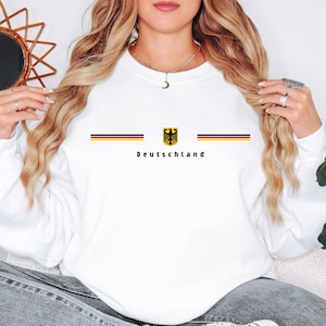 Germany Unisex Sweatshirt, Deutschland Hoodie, German Flag Pullover, German Coat of Arms, Germany Lover Gift, German Pride, German Heritage