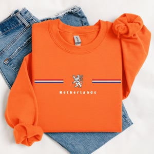 Netherlands Sweatshirt, Netherlands Hoodie, Nederland Sweatshirt, Dutch Flag Sweatshirt, Dutch Lion Sweatshirt, Dutch Pride, Dutch Heritage