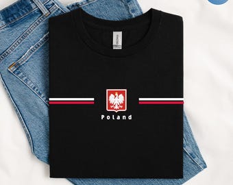 Poland Shirt, Polish Flag Shirt, Polish Eagle Tee, Polish Pride Shirt, Poland T Shirt, Polska Heritage Gift Tee