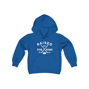 Raised At The Rink, Youth Hockey Hoodie, Kids Hockey Sweatshirt, Hockey Lover Gift, Kids Hockey Shirt, Hockey Gift, Hockey Player Shirt zdjęcie 4