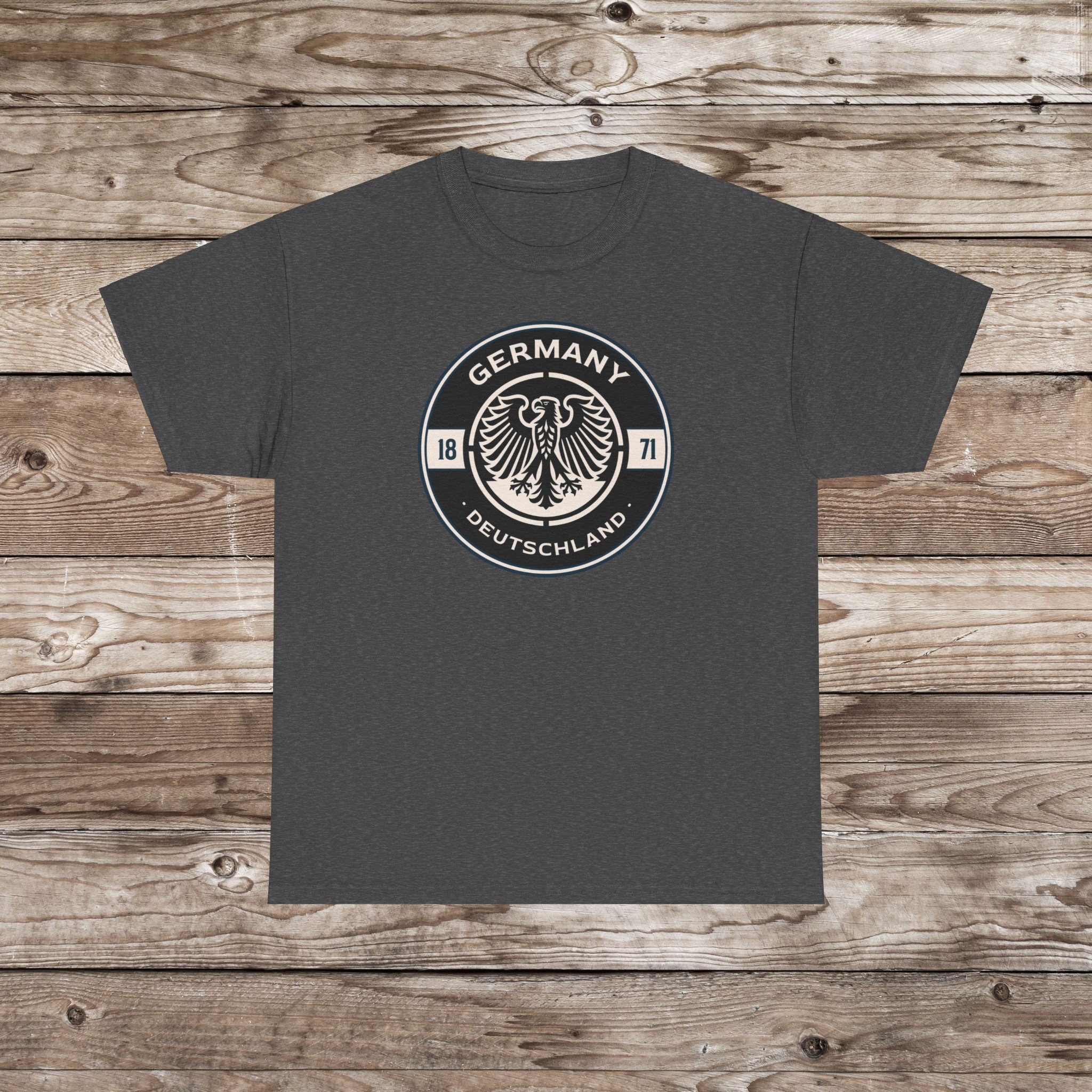 T-shirt « Die Deutsche Wehrmacht » – 100% Coton, Coupe Classique – Noir