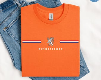 Netherlands Shirt, Holland Shirt, Dutch Flag Shirt, Nederland Shirt, Dutch Lion Shirt, Dutch Pride Shirt, Dutch Heritage Shirt, Holland Tee