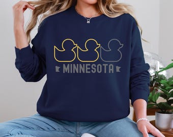 Duck Duck Gray Duck Sweatshirt, Minnesota Sweatshirt, Minnesota Lover Sweatshirt, Minnesota Gift, Minnesota Souvenir, Minnesota Pride