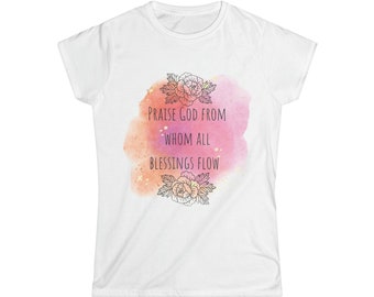 Blessings flow, T-shirt, Christians, Watercolor, Blessings
