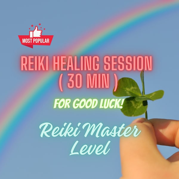 Reiki Healing For Good Luck Session (30 min) Same Day  - Immediate Transformation Within 24 Hours! | Spiritual Energy Session | Powerful