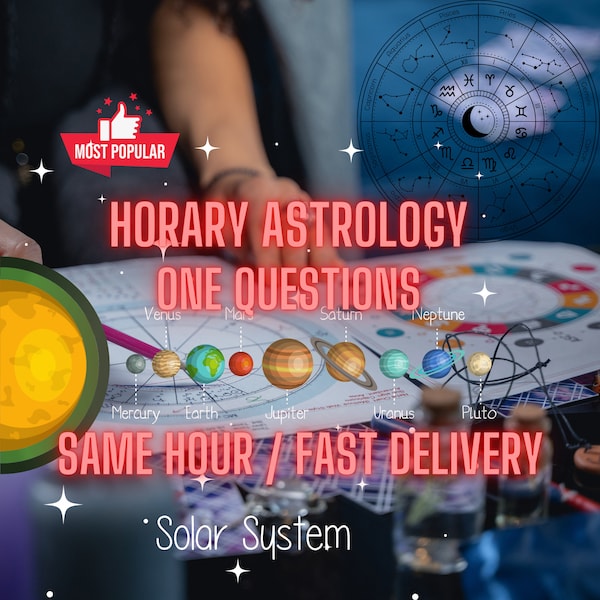 HORARY Astrology • One Question | Predictions | Detailed Astrology Reading | Quick, Accurate, Fast Psychic Reading | Divination Love Work