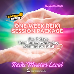 Reiki Healing Session One-Week Package Immediate Transformation Within 24 Hours Spiritual Energy Session Powerful Energy Healer image 1