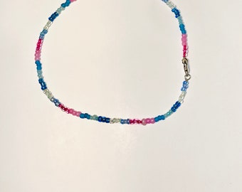 Hand made seed bead necklace