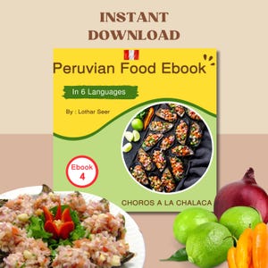 PDF Kochbuch 6 Sprachen,Einfache Rezepte,Rezeptbuch,Kochideen,Handgemacht Lebensmittel,Bio Essen,Handgemacht Kochen,Buch Essen