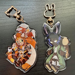 FFXIV Erenville and Wuk Lamat Acrylic Charms