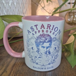 Astarion Approves - Pink Blue Ombre - Baldur&#39;s Gate - Pink Mug