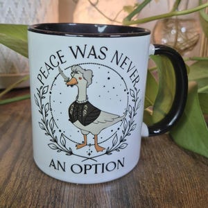 Goostarion - Peace Was Never An Option - Baldur&#39;s Gate - Black Mug