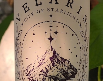 Velaris - ACOTAR - Adult Book Gift - Bookish - Booktok - Custom Frosted Glass Tumbler Cup