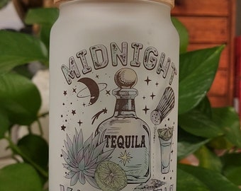 Margaritas de Medianoche - Vaso de Cristal Personalizado - Magia Práctica
