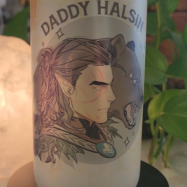 Daddy Halsin - **Jessi Special** - Baldur's Gate - Custom Glass Tumbler Cup