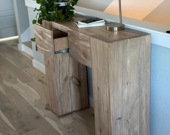 Modern Rustic Console Table with drawers