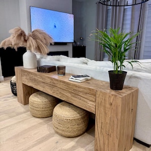 Modern Rustic Console Table - Etsy