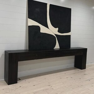 Modern Rustic Console Table, Chunky Wood Entryway Table, Narrow Sofa Table, Designer-Inspired Handmade Furniture image 4