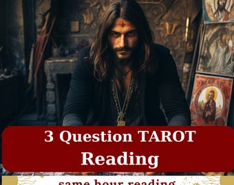 Psychic Reading by Nicolas 3 Question Tarot Reading, Same Hour Reading,Psychic Guidance, Future Medium Reading, 98%Acct Predictions Tarot