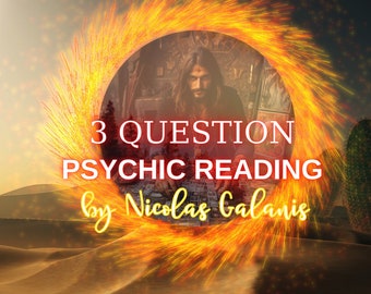 Psychic Reading by Nicolas – 3 Questions with 98% Accurate Predictions – Medium Reader – SameHour Reading on Love, Finances, More –
