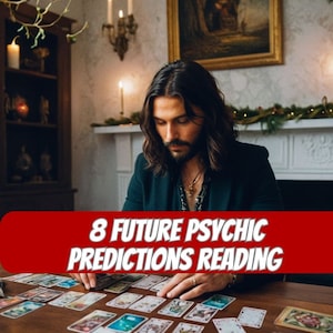 8 predicciones psíquicas futuras, lectura en la misma hora, lectura de astrología, lectura clarividente, lectura media, lectura de cartas del tarot, lectura media.