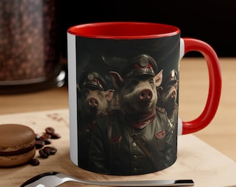 Animal Farm Coffee Mug George Orwell Funny Gift For Book Lovers Unique Mug Napoleon USSR Satire Gift Nostalgic Mug Equality Satire Funny Mug