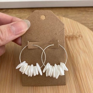 Puka Shell Hoops