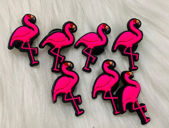 Flamingo croc charm on sale