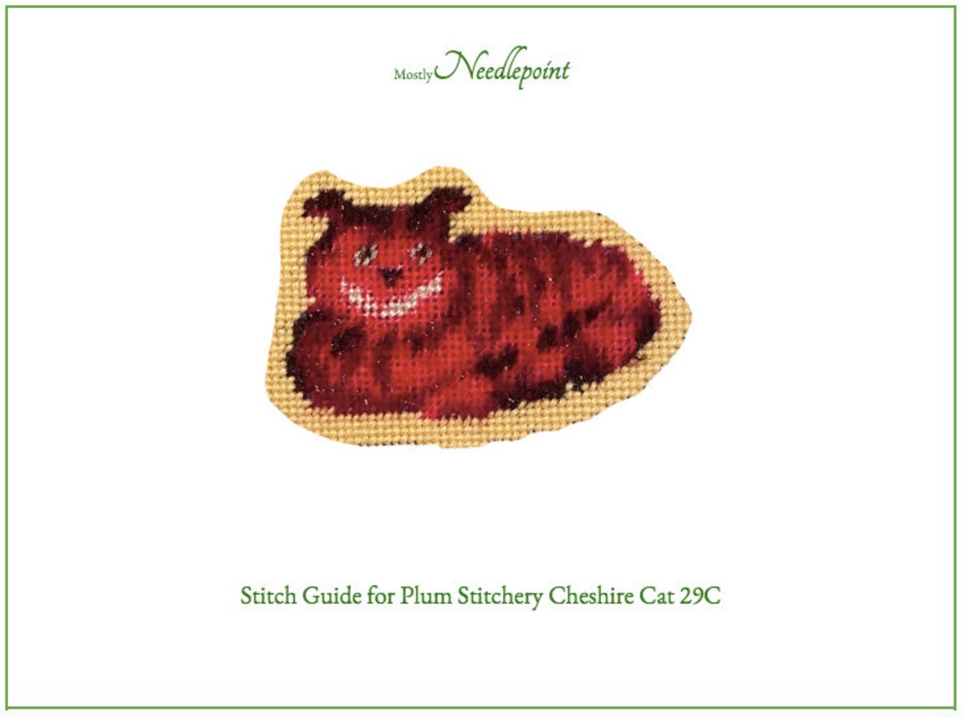 Stitch Guide Cheshire Cat Etsy