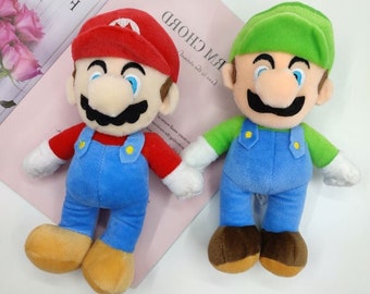 Figurine de jeu Super Mario Luigi en peluche 25 cm