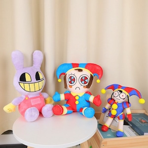 The Amazing Digital Circus Plush Toys 11.8, Pomni&Jax Plushies Toy for TV  Fans Gift, Cute Stuffed Figure Pomni Jax Doll for Kids and Adults Birthday  Christmas Gift 