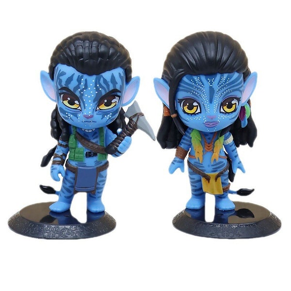 Cute Avatar 2 Neytiri & Jake Sully PVC Figure Model Toys 12cm