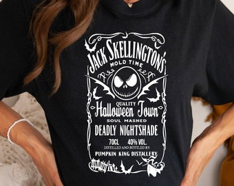 Jack Skellington Shirt,Jack Skellington Fan,Jack Skellington Distillery,HalloweenTown,Tim Burton Fan,Sandy Claws,Jack and Sally Shirt,Xmas