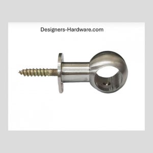 Sash Style Bracket for our 1/2"Dia. Cafe Curtain Drapery Rod Collection in Modern Designer Finishes