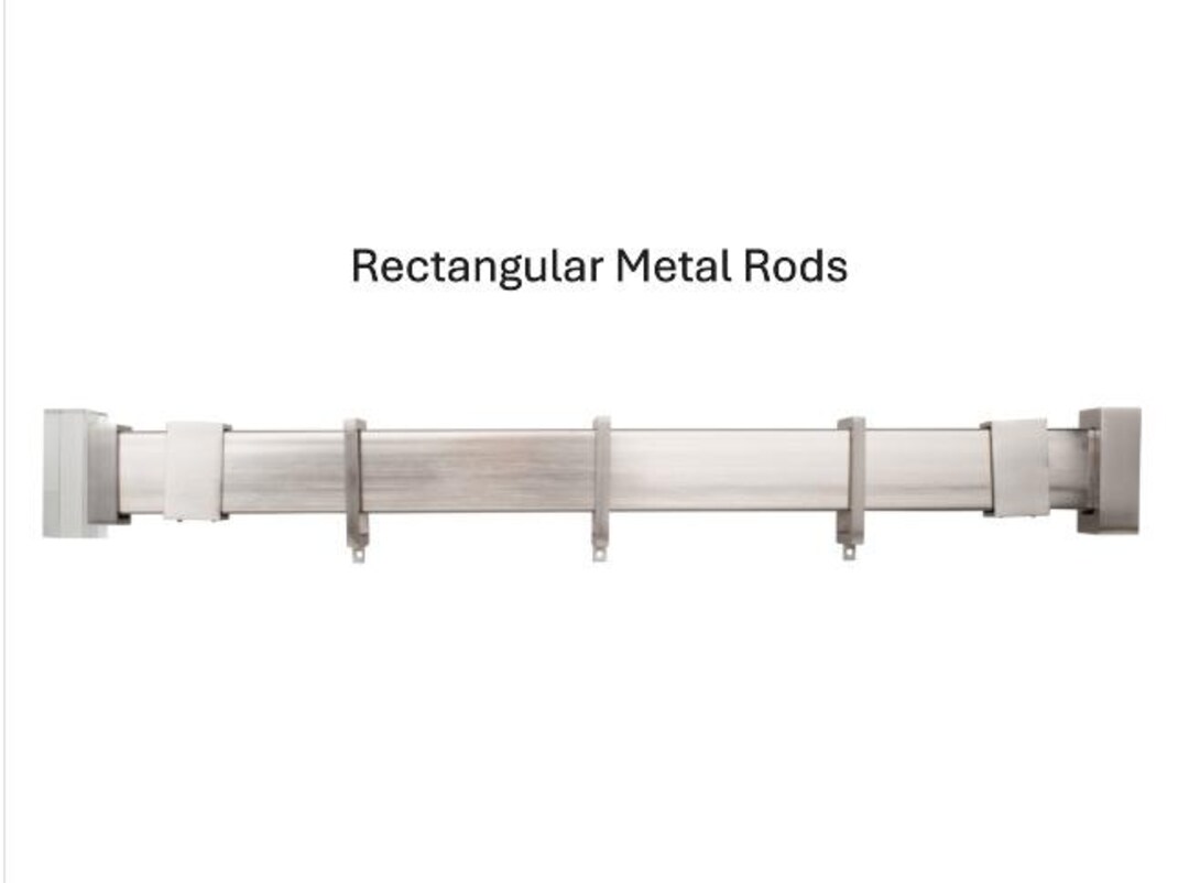 Rectangular Steel Rods Rectangle Metal Rods (see Other Listings for Brackets, Finials and ...