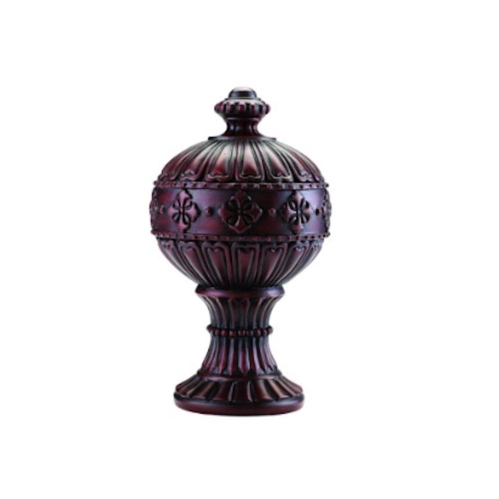Roma Finial for 2-1/4" Diameter Wood Drapery Curtain Rods Custom Finishes