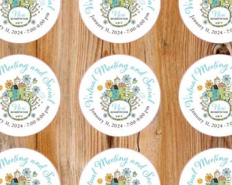 Pegatinas con logotipo personalizado: etiquetas de papel mate en hoja