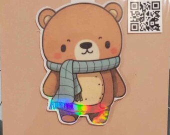 Marcadores magnéticos holográficos de osito de peluche