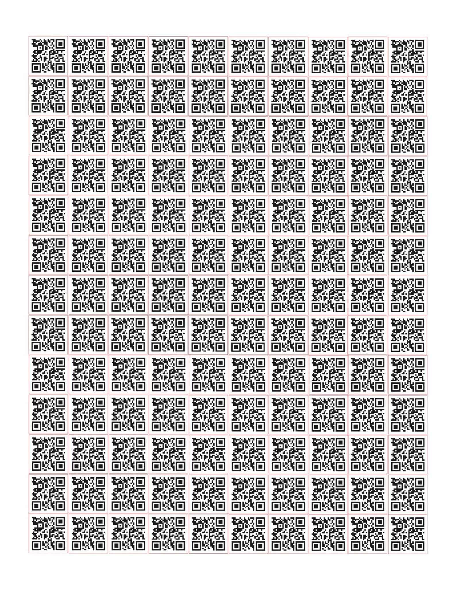 Custom QR Code Sticker Labels, Kiss Cut Stickers, Different Sizes ...