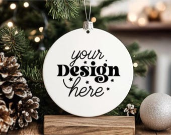 Adorno navideño de cerámica personalizado: regalo de recuerdo personalizado