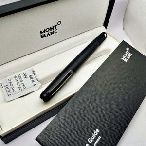 Montblanc M Ballpoint Black Ink Stainless Steel Roller Ball Pen