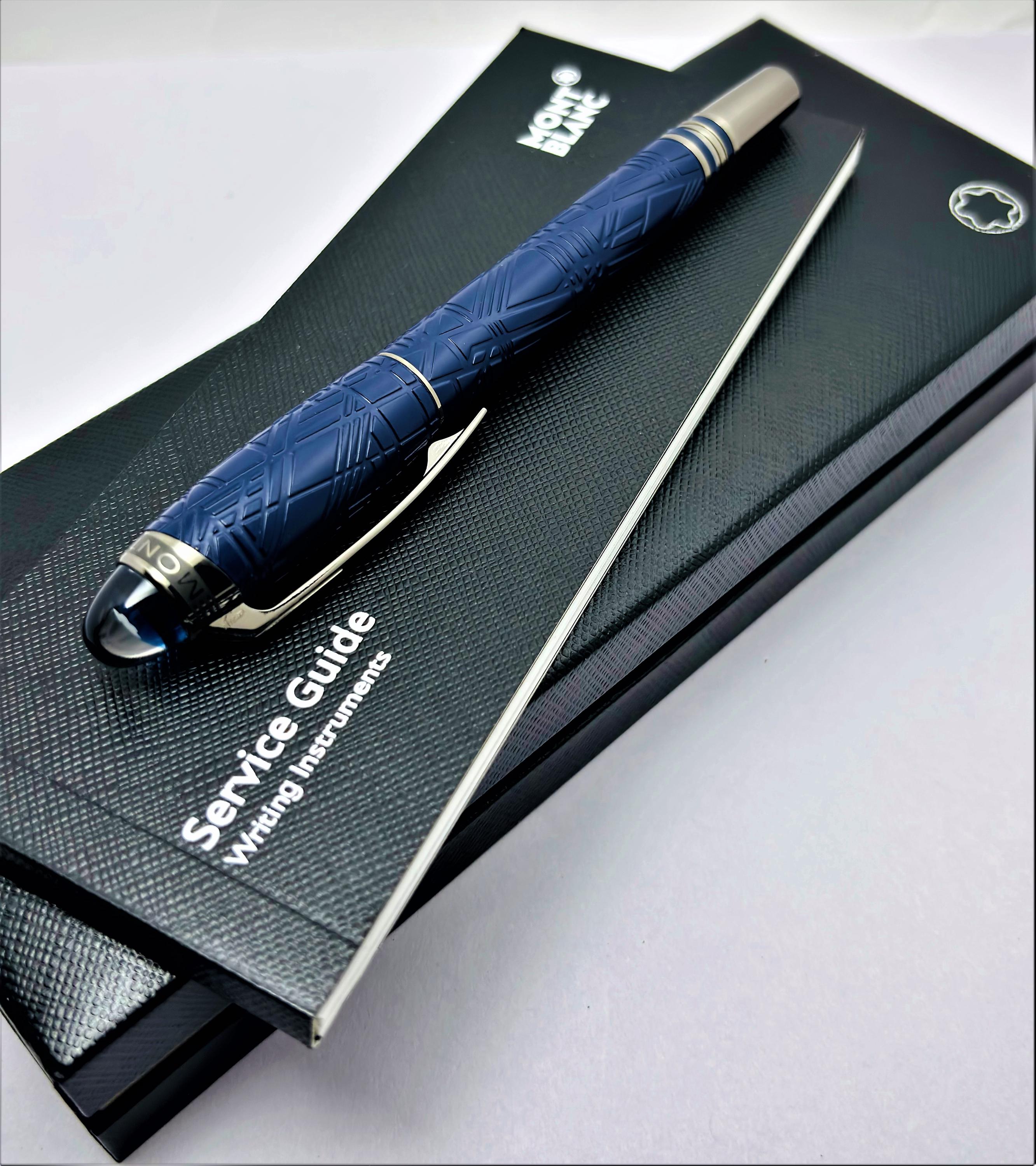 Mont Blanc ボールペン　BluePlanet スターウォーカー ブルー・プラネット ドゥエ ボールペン｜筆記具