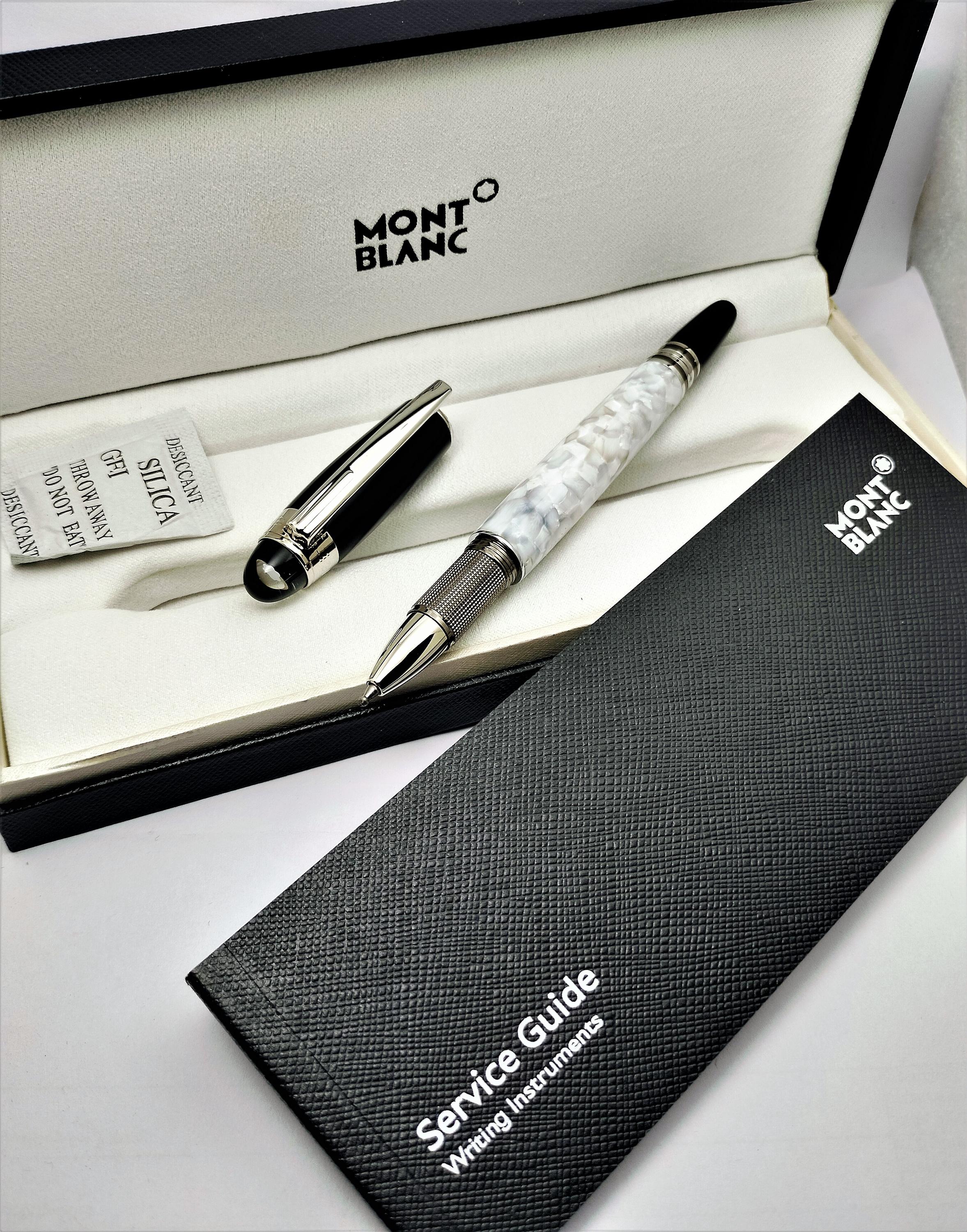 Montblanc Star walker Blue Ink Stainless Steel Roller Ball Pen