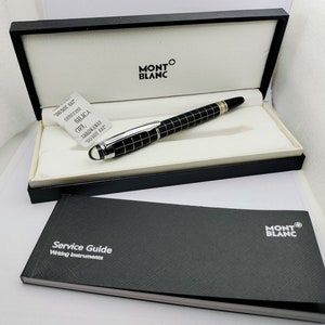 Stylo roller Montblanc Star walker en acier inoxydable, encre noire